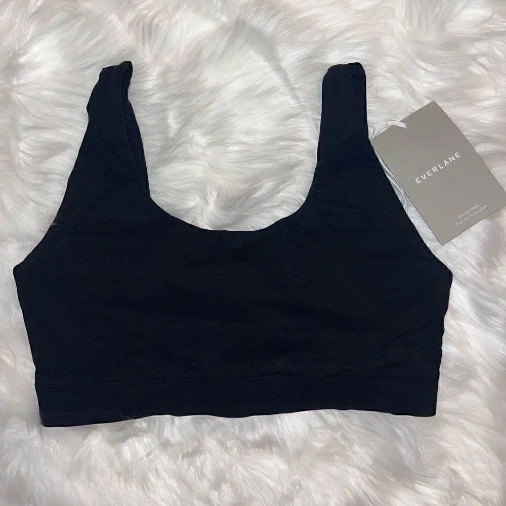 NWT EVERLANE Perform Bra Black Size XS